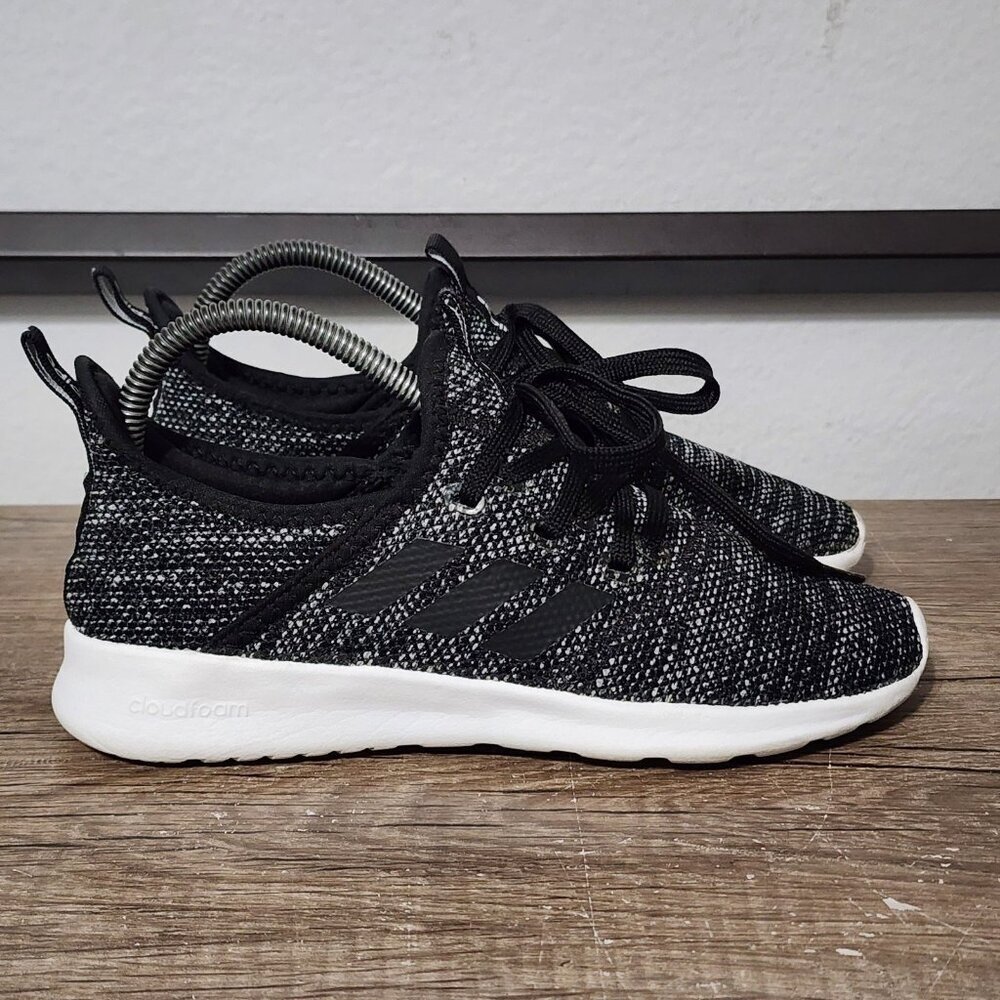 Adidas Cloudfoam Pure Women's Athletic Shoes Size 6 Black - Picture 3 of 9